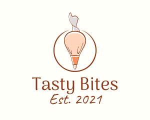 Baking Pastry Piping Bag logo design