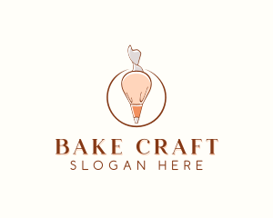 Pastry Piping Bag logo design