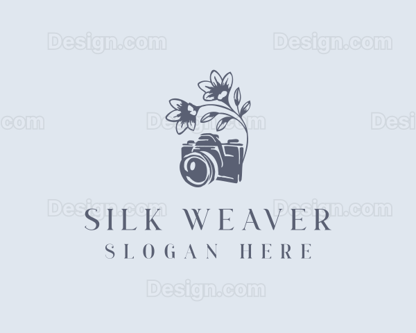 Floral Camera Videographer Logo