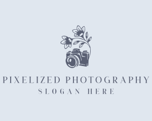 Floral Camera Videographer logo design