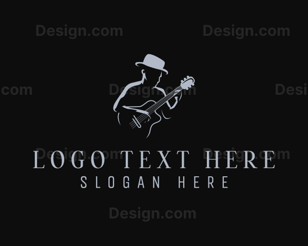 Country Music Guitar Performer Logo