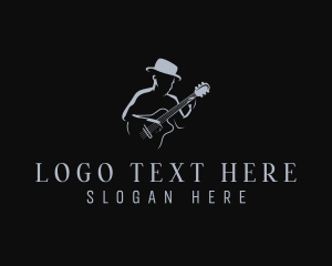 Country Music Guitar Performer Logo