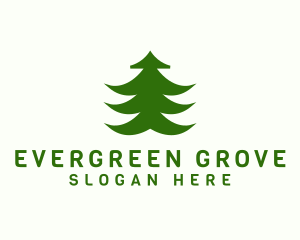 Forest Pine Tree logo design