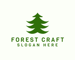 Forest Pine Tree logo design