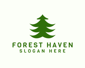 Forest Pine Tree logo design