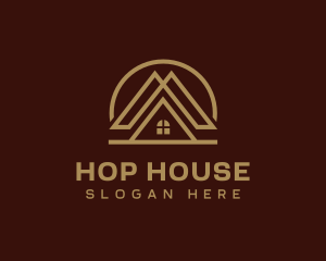 Roof House Builder  logo design