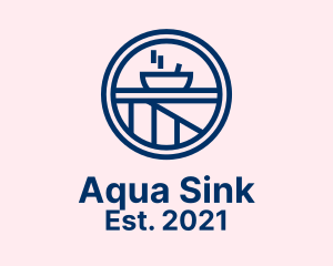 Bathroom Bowl Sink  logo design