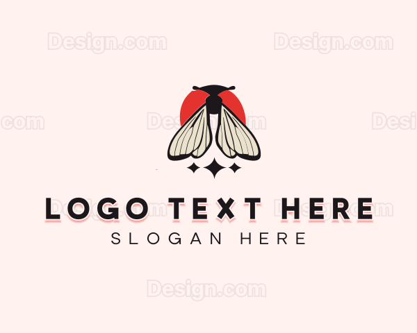 Sparkle Moth Bug Logo