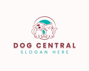 Dog Cat Pet logo design