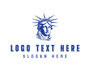 Lady Liberty Head logo