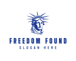 Lady Liberty Head logo design