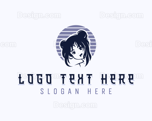 Female Manga Anime Logo