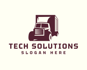 Logistics Automotive Truck  Logo