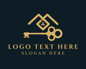 Gold House Key logo