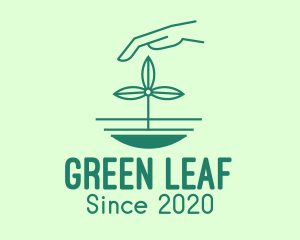 Green Sustainability Planting logo design