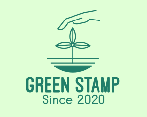 Green Sustainability Planting logo design