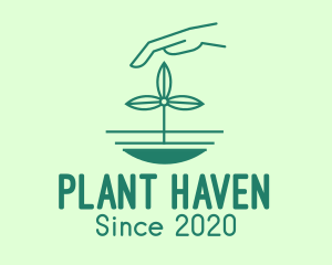 Green Sustainability Planting logo design