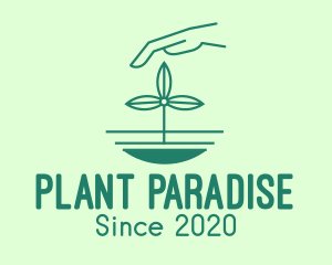 Green Sustainability Planting logo design