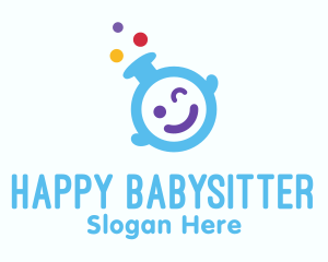 Cute Baby Laboratory logo design