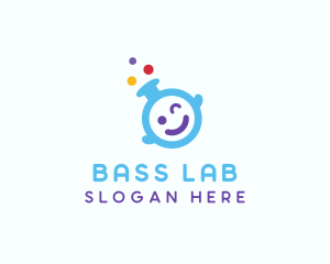 Cute Baby Laboratory logo design