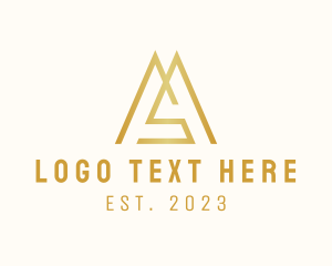 Modern Triangle Letter MS logo