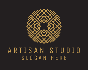 Woven Fabric Textile logo design