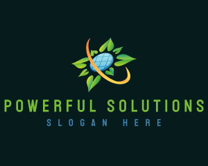 Solar Power Energy logo design