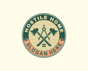 Home Builder Carpentry logo design