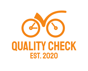 Quality Bicycle Checkmark logo design