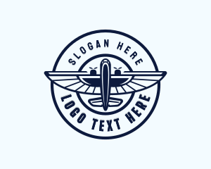 Aviation Flight Plane Logo