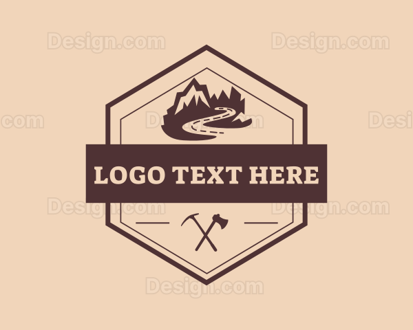 Mountain Peak Scenery Logo