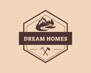 Mountain Peak Scenery  Logo