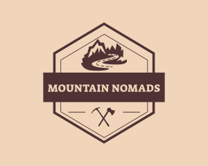 Mountain Peak Scenery  logo design