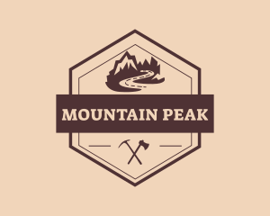 Mountain Peak Scenery  logo design