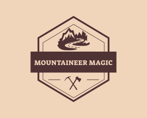 Mountain Peak Scenery  logo design