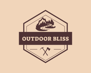 Mountain Peak Scenery  logo design