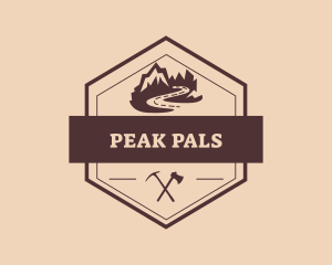 Mountain Peak Scenery  logo design