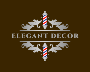 Royal Ornate Barbershop logo design