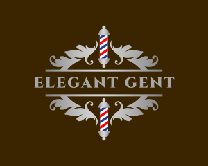 Royal Ornate Barbershop logo design