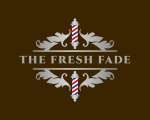 Royal Ornate Barbershop logo design