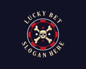 Skull Gambling Game logo design