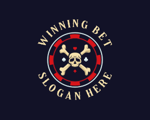 Skull Gambling Game logo design