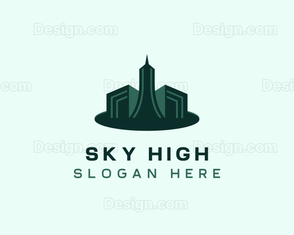 Realtor Skyscraper Building Logo