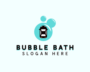 Car Wash Bubble logo design