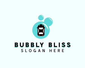 Car Wash Bubble logo design