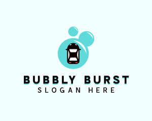 Car Wash Bubble logo design