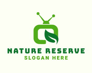 Nature Leaf Television Channel logo design