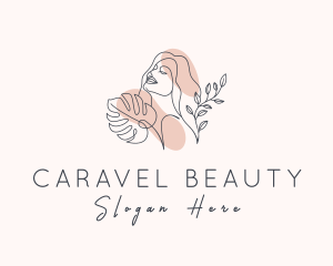 Natural Beauty Woman logo design