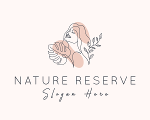 Natural Beauty Woman logo design