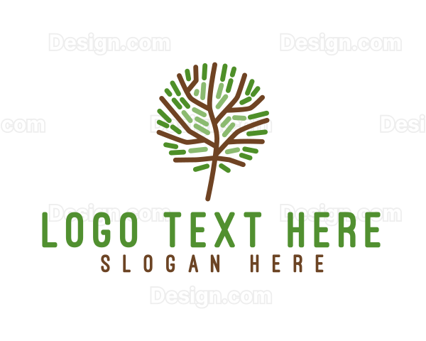 Organic Eco Tree Logo